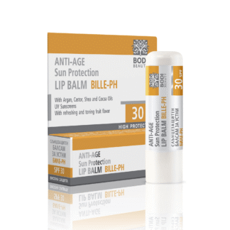 Bodi Beauty Биле PH Слънцезащитен балсам за устни SPF 30 висока защита